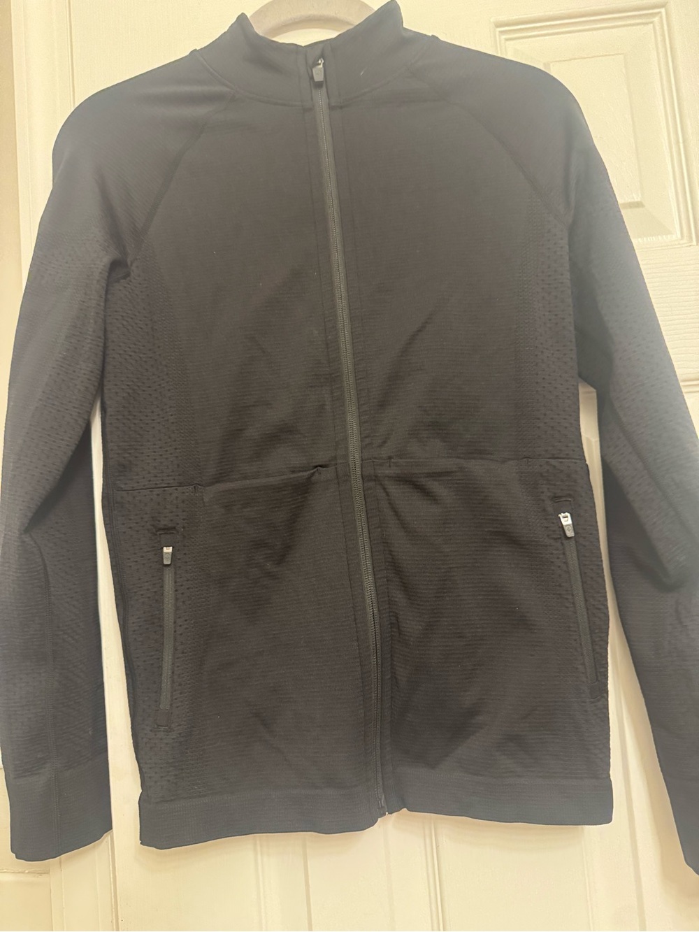FIGS Black Full-Zip Jacket